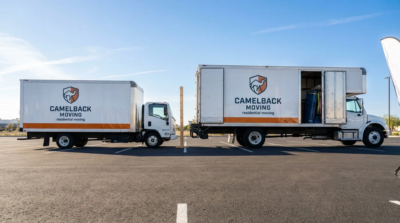 Moving truck size capacity guide in West Brookfield